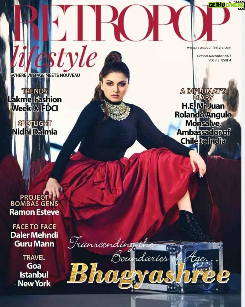 Bhagyashree Instagram - Meet Bhagyashree, our Cover Star and you'll agree, she perfectly blends the Old World charm with the Modern sophistication making her an ideal choice.Her Timeless Beauty makes her a perfect representation of how stars can continue to shine & inspire... #timelessbeauty #bhagyashree #transcendingboundariesofage #covergirl #dazzlingdiva #retropoplifestyle #retropopluxurymagazine @simmiedhawan @tashinarula Cover Credits: Photographer: Rohn Pingalay @rohnpingalay Fashion Stylist: Kishan Pandya @krishi1606 Ensemble: Nitika Kanodia @nitikakanodiagupta Accessories: Notandas Jewels Mumbai @notandas_jewellers Makeup Artist: Elvis @elvismakeupartist Hair Stylist: Sunny Singh @sunny_hairr Repped by @oceanmediapr