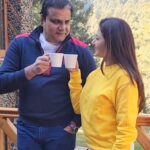 Bhagyashree Instagram - Posers! #couplevibes #couplegoals #hubbynme #posers #holidayphotos #holidaymood