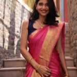 Bhagyashree Limaye Instagram - I could finally drape a saree myself! 🐣🙃 . . #smallachievements #december #weddingseason #ootd #saree #yearend #pinkfeed #traditional #warmth #grwm #decemberthings #love