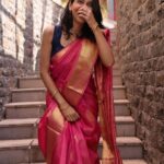 Bhagyashree Limaye Instagram - I could finally drape a saree myself! 🐣🙃 . . #smallachievements #december #weddingseason #ootd #saree #yearend #pinkfeed #traditional #warmth #grwm #decemberthings #love
