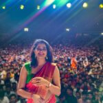 Bhagyashree Mote Instagram - The feeling is surreal and the energy is unmatchable!🫶🏻 Thank you for accepting me with open hands and loving me so much! I am nothing but greatful for it!🙏🏻❤️ #fanlove #appriciation #event #shikrapur #overwhelmed