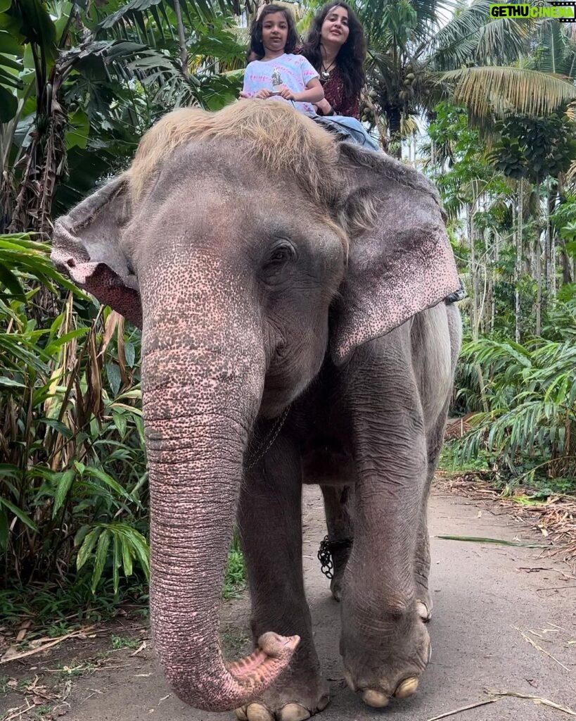 Bhama Instagram - ♥ #with Niece & Daughter #Elephant 🪬👧