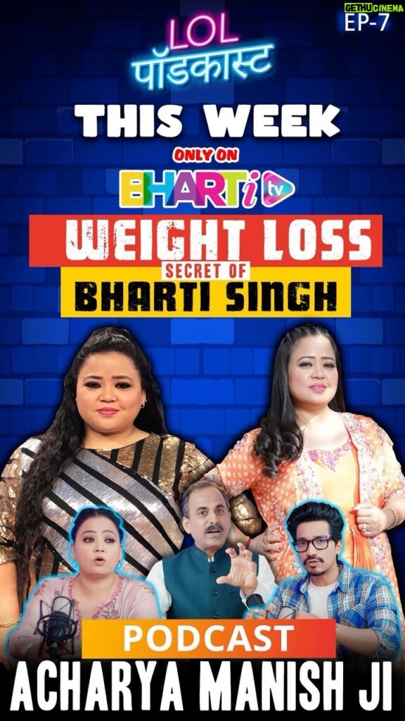 Bharti Singh Instagram - In conversation with Acharya Manish Ji, I shared how I lost weight and started my fitness journey with ayurvedic means. The episode is out on @bhartitvnetwork YouTube channel so go watch now!