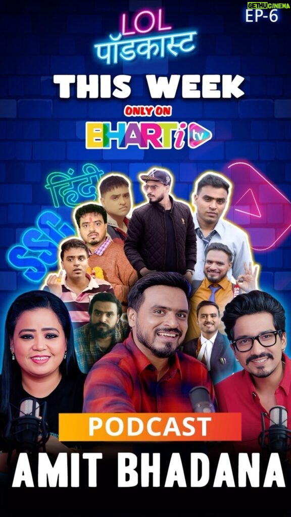 Bharti Singh Instagram - Podcast with @theamitbhadana an ace YouTube creator is out on @bhartitvnetwork YouTube channel.