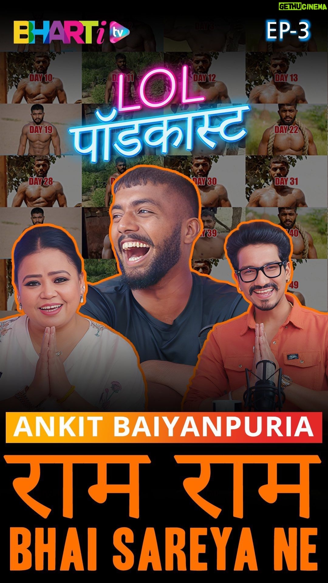 Bharti Singh Instagram - The man who broke the Internet @ankit_baiyanpuria . Our podcast is out with the man who did the 75 hard day challenge. Watch the episode now on Bhartitv YouTube channel @bhartitvnetwork