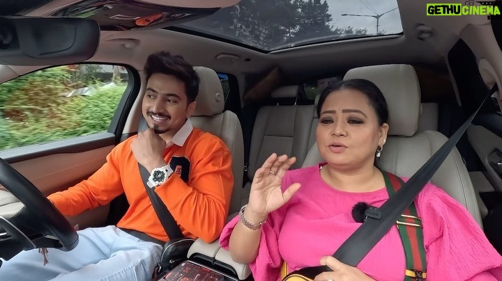 Bharti Singh Instagram - Yeh episode mein toh hasna hai compulsory kyuki aaj hume iss safar pe join kr rahe hai "The laughter Queen” @bharti.laughterqueen . Toh aajao, chalte hai ek baar phir "Long Drive With Faisu” ke New Episode pe #faisusquad HMU : @glamified_by_ritirathod