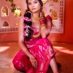 Bhavika Sharma Instagram - NAVRATRI DAY 8 Look featuring the beautiful @bhavikasharma53 in a Modern Goddess Avatar where she represents Color Pink , 8th Color of Navratri 💖 . . Shoot Concept & Designed By:- @nehaadhvikmahajan @bridalsbynam . 💄MUA , Hair & Styling :- @nehaadhvikmahajan . Assisted By :- @styleby_vaishnavi . 🥻Saree :- @neerusindia . 💍Jewelery :- @sonisapphire . 🎥:- @abhay_r_kirti . #bhavikasharma #makeup #ootd #nehaadhvikmahajan #makeupbyme💄 #nammakeovers #bride #to #be #bridal #look #bridalmakeupartist #destinationweddingmakeupartist #weddingmakeup #hair #hairstyling #nammakeovers #bollywood #television #makeupartist #mumbai #traveller #all #over #the #globe