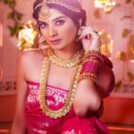 Bhavika Sharma Instagram - NAVRATRI DAY 8 Look featuring the beautiful @bhavikasharma53 in a Modern Goddess Avatar where she represents Color Pink , 8th Color of Navratri 💖 . . Shoot Concept & Designed By:- @nehaadhvikmahajan @bridalsbynam . 💄MUA , Hair & Styling :- @nehaadhvikmahajan . Assisted By :- @styleby_vaishnavi . 🥻Saree :- @neerusindia . 💍Jewelery :- @sonisapphire . 🎥:- @abhay_r_kirti . #bhavikasharma #makeup #ootd #nehaadhvikmahajan #makeupbyme💄 #nammakeovers #bride #to #be #bridal #look #bridalmakeupartist #destinationweddingmakeupartist #weddingmakeup #hair #hairstyling #nammakeovers #bollywood #television #makeupartist #mumbai #traveller #all #over #the #globe