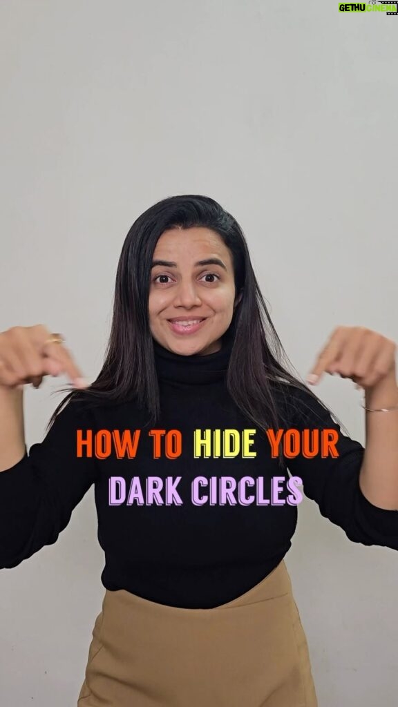 Bhavini Purohit Instagram - How this hack worked 🫣 Hiding your dark circles 😉 . Yay or Nah , Did you guys try ? . #influencer #makeup #hack #hacks #makeuplife #trending #viral #bhavinipurohit