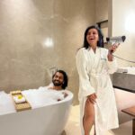 Bhavini Purohit Instagram - Chilling vibes with @dhavalmavreck 🧿 . Location- @radissonbluhotelspanashik . #influencer #couple #couples #couplegoals #trending #trend #babe #love #staycation #luxury #lifestyle #dhaval4bhavini #bhavinipurohit Radisson Blu Hotel & Spa Nashik