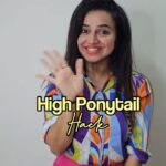 Bhavini Purohit Instagram - High Ponytail Hack | This works Crazy | . #influencer #style #fashion #hack #styleinspo #crazy #trendy #insta #trend #trendingreels #bhavinipurohit