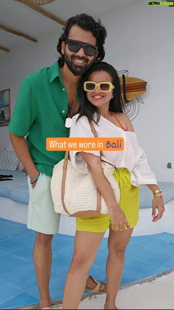 Bhavini Purohit Instagram - What we wore in Bali 🫶🏻 let us know your favourite look😬 . #influencer #balilife #fashion #fashionnova #fashioninfluencer #couplegoals #couple #couplevideos #poses #balitrip #travel #bali #dhaval4bhavini #explorepage