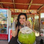 Bhavini Purohit Instagram - Guess the rate of this big coconut we got in bali in second pic😜😅 > Reply in Comments 😂 . #influencer #bali #travel #island #balilife #traveling #trend #coconut #crazy #bhavinipurohit Bali