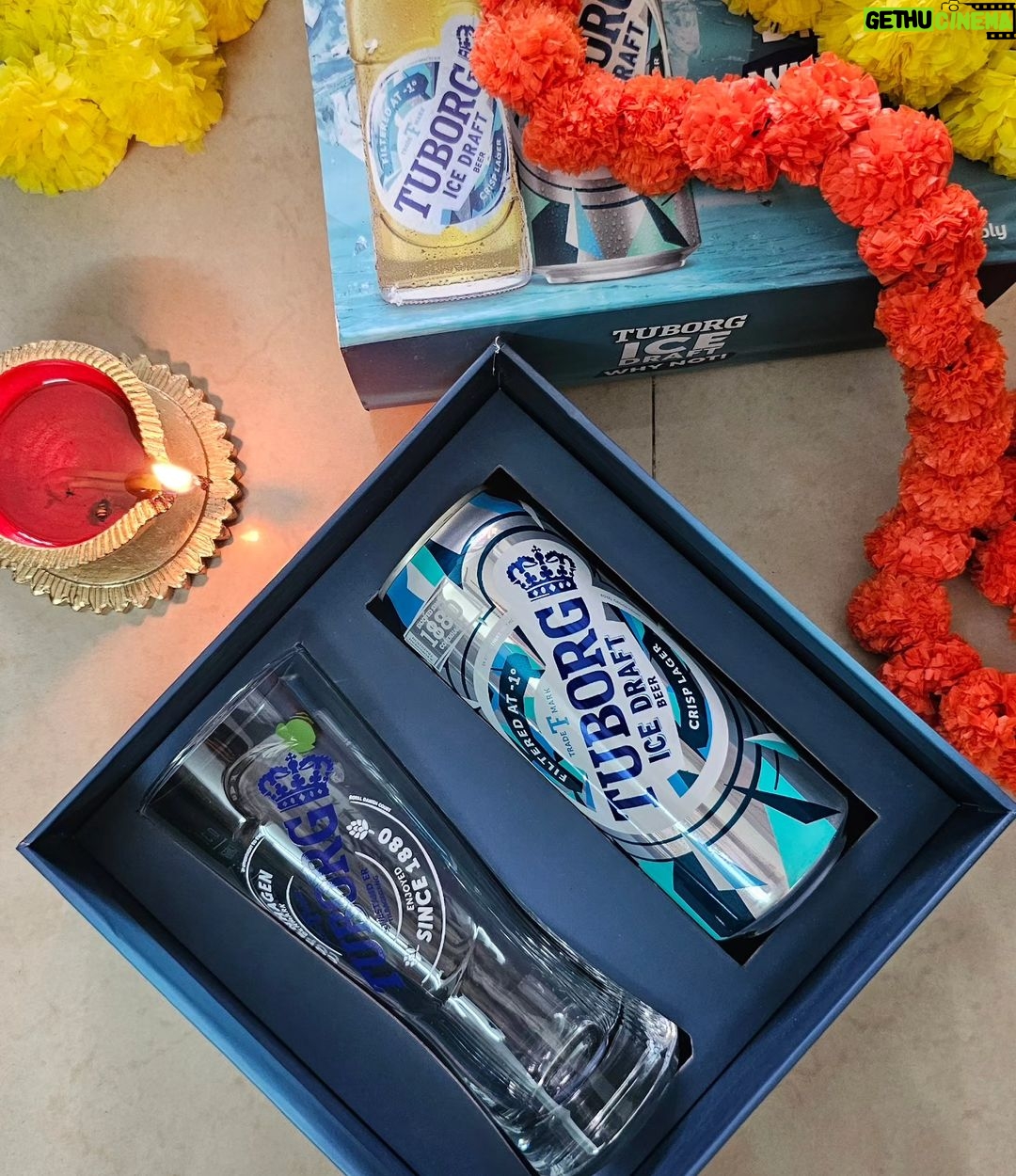 Bhavini Purohit Instagram - This Diwali party has been extra awesome with @tuborgzerosoda . #TuborgWaliDiwali #tuborg #whynot #opentomore