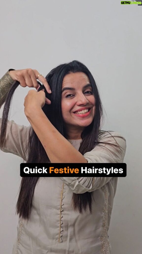 Bhavini Purohit Instagram - #StylewithBee : Get Ready for some Festive content | Best Hairstyles without using heat ,Must Try ♥️ . Outfit- @labelvarsha Jewellery- @gehnacollections . #influencer #festival #style #hairstyles #crazy #getready #festivalseason #madness #styling #bhavinipurohit