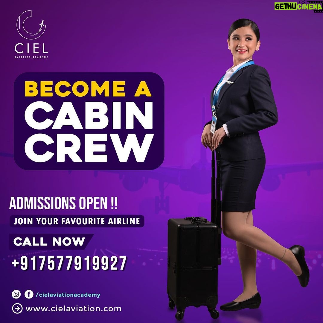 Celesti Bairagey Instagram - Want to become a Cabin Crew ! Admissions are now OPEN! ✈️ Explore the skies, deliver exceptional service, and embark on a rewarding career. Apply now! | Assam | | Meghalaya| | Nagaland | | Manipur| |Mizoram| | Manipur| #CabinCrewTraining #AdmissionsOpen #DreamsTakeFlight #cielaviationacademy