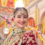 Celesti Bairagey Instagram - Happiest #bride ❤️ #rajjo #lehenga