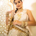 Celesti Bairagey Instagram - NAVRATRI DAY 2 featuring @celesti.bairagey as the Modern Indian Goddess where she represents the color white🤍 . The color white represents Goddess Brahmacharini and signifies peace and serenity. . Shoot Concept & Designed By:- @nehaadhvikmahajan @bridalsbynam . 💄MUA , Hair & Styling :- @nehaadhvikmahajan . 🥻Saree :- @neerusindia . 💍Jewelery :- @sonisapphire . 🎥:- @deepak_das_photography @kakali_das_photography . 📍Location:- @setsinthecity.in #celestibairagey #makeup #ootd #nehaadhvikmahajan #makeupbyme💄 #nammakeovers #bride #to #be #bridal #look #bridalmakeupartist #destinationweddingmakeupartist #weddingmakeup #hair #hairstyling #nammakeovers #bollywood #television #makeupartist #mumbai #traveller #all #over #the #globe