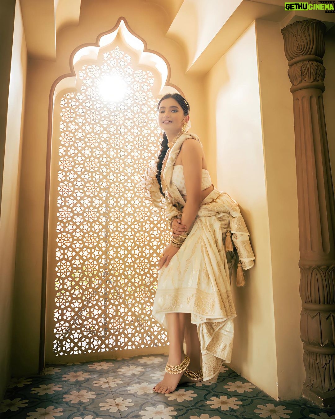 Celesti Bairagey Instagram - NAVRATRI DAY 2 featuring @celesti.bairagey as the Modern Indian Goddess where she represents the color white🤍 . The color white represents Goddess Brahmacharini and signifies peace and serenity. . Shoot Concept & Designed By:- @nehaadhvikmahajan @bridalsbynam . 💄MUA , Hair & Styling :- @nehaadhvikmahajan . Assistant stylist :- @styleby_vaishnavi . 🥻Saree :- @neerusindia . 💍Jewelery :- @sonisapphire . 🎥:- @deekad_studios @kakali_das_photography . 📍Location:- @setsinthecity.in #celestibairagey #makeup #ootd #nehaadhvikmahajan #makeupbyme💄 #nammakeovers #bride #to #be #bridal #look #bridalmakeupartist #destinationweddingmakeupartist #weddingmakeup #hair #hairstyling #nammakeovers #bollywood #television #makeupartist #mumbai #traveller #all #over #the #globe