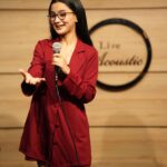 Celesti Bairagey Instagram - Me doing my favorite thing- TALKING❤️ Picture credit @arpicturesque 📸 Outfit from @missa_more_clothing 808cafe