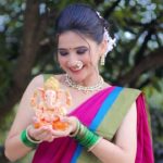 Celesti Bairagey Instagram - विघ्नहर्ता❤️ #ganpati #ganpatibappamorya HMU @kashishjain613 ❤️ Shot by @udfilmsandphoto ❤️ #transitionreels #transition #makeup #makeupartist #makeuplover #indianwear