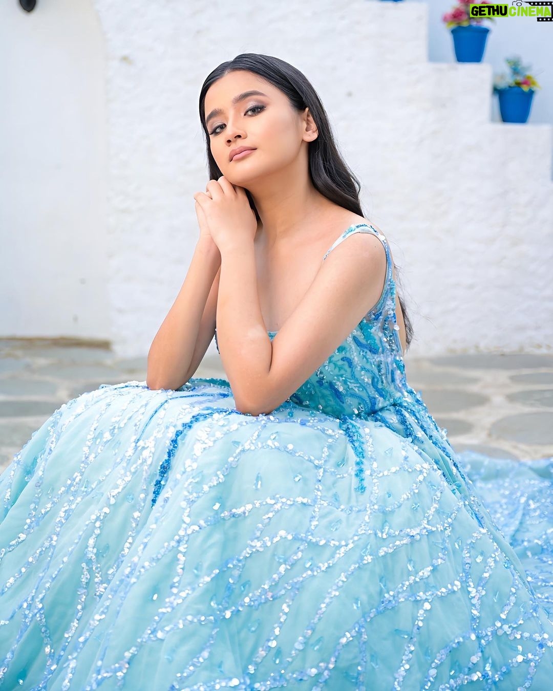 Celesti Bairagey Instagram - 💙💙💙 In Frame :- @celesti.bairagey . Shoot Concept & Look Designed By:- @nehaadhvikmahajan @bridalsbynam @imuseacademy . 💄MUA , Hair & Styling :- @nehaadhvikmahajan . 👗Outfit:- @nikhitatandon @reynutaandon . 📸:- @deepak_das_photography @kakali_das_photography . 📍Location:- @setsinthecity.in #celestibairagey #makeup #ootd #nehaadhvikmahajan #makeupbyme💄 #nammakeovers #bride #to #be #bridal #look #bridalmakeupartist #destinationweddingmakeupartist #weddingmakeup #hair #hairstyling #nammakeovers #bollywood #television #makeupartist #mumbai #traveller #all #over #the #globe