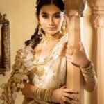 Celesti Bairagey Instagram - NAVRATRI DAY 2 featuring @celesti.bairagey as the Modern Indian Goddess where she represents the color white🤍 . The color white represents Goddess Brahmacharini and signifies peace and serenity. . Shoot Concept & Designed By:- @nehaadhvikmahajan @bridalsbynam . 💄MUA , Hair & Styling :- @nehaadhvikmahajan . 🥻Saree :- @neerusindia . 💍Jewelery :- @sonisapphire . 🎥:- @deepak_das_photography @kakali_das_photography . 📍Location:- @setsinthecity.in #celestibairagey #makeup #ootd #nehaadhvikmahajan #makeupbyme💄 #nammakeovers #bride #to #be #bridal #look #bridalmakeupartist #destinationweddingmakeupartist #weddingmakeup #hair #hairstyling #nammakeovers #bollywood #television #makeupartist #mumbai #traveller #all #over #the #globe
