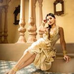Celesti Bairagey Instagram - NAVRATRI DAY 2 featuring @celesti.bairagey as the Modern Indian Goddess where she represents the color white🤍 . The color white represents Goddess Brahmacharini and signifies peace and serenity. . Shoot Concept & Designed By:- @nehaadhvikmahajan @bridalsbynam . 💄MUA , Hair & Styling :- @nehaadhvikmahajan . 🥻Saree :- @neerusindia . 💍Jewelery :- @sonisapphire . 🎥:- @deepak_das_photography @kakali_das_photography . 📍Location:- @setsinthecity.in #celestibairagey #makeup #ootd #nehaadhvikmahajan #makeupbyme💄 #nammakeovers #bride #to #be #bridal #look #bridalmakeupartist #destinationweddingmakeupartist #weddingmakeup #hair #hairstyling #nammakeovers #bollywood #television #makeupartist #mumbai #traveller #all #over #the #globe