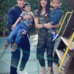 Celina Jaitly Instagram - Of all our many photos together, this will always be my favourite… You with your baby number 1 and me with my baby number 4. Happy birthday “Lord of the snakes” @tusshark89 wishing you a lovely year ahead. #happybirthday #tussharkapoor #celinajaitly #celinajaitley #celina #bollywood #missindia #missuniverse Dubai Polo & Equestrian Club