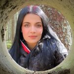 Celina Jaitly Instagram - I asked my husband to click a photo which gets my angles and make me look like art…. He put me behind a forest water drainage pipe lol 😂 now even the squirrels know I need a root touchup 🤣 #husbandandwife #austria #celinajaitly #celina #celinajaitley #bollywood #missindia #missuniverse