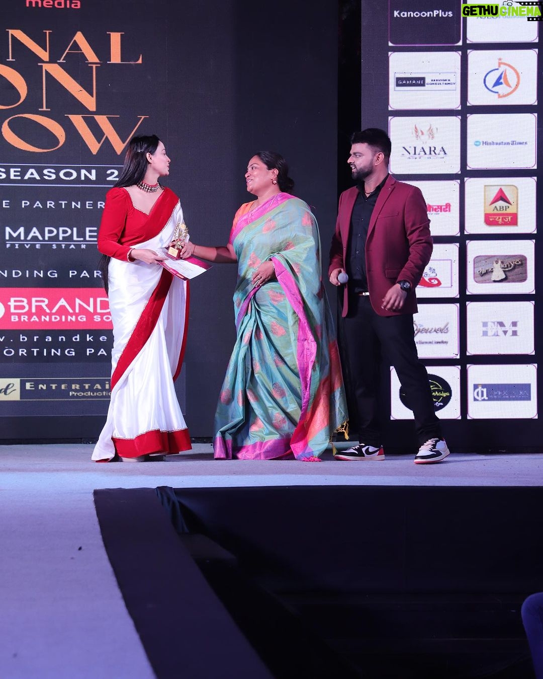Chandrani Das Instagram - National Fashion show 🙏🏻🧿❤️ Best actress award ❤️ Delhi, India