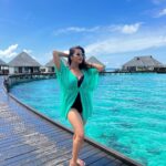 Chestha Bhagat Instagram - Feeling blue-tiful 🩵💙 @adaaranmeedhupparu #adaaranmeedhupparu @adaaranresorts @adaaranprestigewatervillas @planmyleisure Adaaran Select Meedhupparu - Maldives