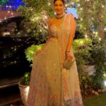 Chestha Bhagat Instagram - Bright lights, full stomach, can’t lose 😊🤪 #diwalidoneright Styling: @shreeyamongia @stylbyshreeyamongia Outfit: @ranshcouture @savyacouture Jewels: @suhana_art_and_jewels