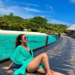 Chestha Bhagat Instagram - Feeling blue-tiful 🩵💙 @adaaranmeedhupparu #adaaranmeedhupparu @adaaranresorts @adaaranprestigewatervillas @planmyleisure Adaaran Select Meedhupparu - Maldives