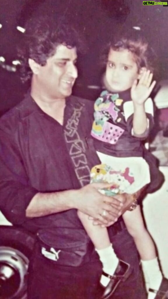 Chestha Bhagat Instagram - Fathers and Daughters have a special bond. She is always daddy’s little girl. I love you dad ❤️ Happy Father’s Day 😘😘