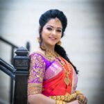 Chitra Instagram - MUA @lavanyaeuginebridalmakeup Saree by @swathisonline Blouse by #savinidii Jwell by @new_ideas_fashions