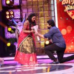 Chitra Instagram - Thank u @vijaytelevision for the beautiful memories 😍🥰😍. That was really unexpected 😍 feeling blessed 😍🥰😍 Photography @sankarkonvict Costume by @savinidii_official Jwellery @savinidii_jewellery
