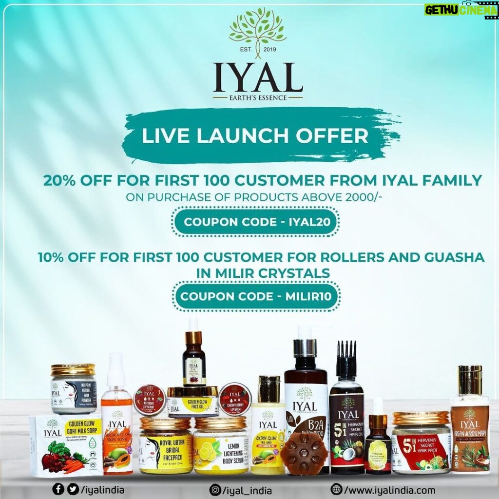 Chitra Instagram - @iyal_india has the traditionally handcrafted products giving amazing results for both skin and hair. Check their highlights for awesome reviews of their products. WhatsApp 8111045550 for details. Check out @iyal_india Launching their official website today ( 18.10.2020 ) www.iyalindia.com. Their 5 in 1 heavenly Secret Hair oil is like a life saviour. So much goodness in just one bottle. Beard oil is really helpful to grow a thick and long beard. Nourishes beard from roots. This 24k Gold Elixir is filled with glow boosting oils that increases the glow of your skin naturally. This oil rejuvenate and repairs skin naturally. Their best seller includes 24k Gold Elixir, 5 in 1 heavenly Secret Hair oil, Cherry berry lipbalm, rollers and many more. Do check out their page for more details. Gangaikondapuram, Tamil Nadu, India