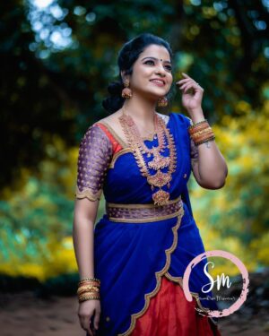 Chitra Instagram - Mua @sowmitran_makeover 
Costumeby @knotweddinghouse 
Jwellery @new_ideas_fashions 
Photography @itz.nirmal.here