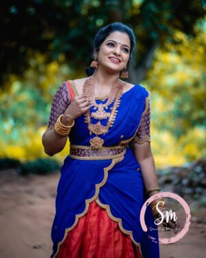 Chitra Instagram - Mua @sowmitran_makeover 
Costumeby @knotweddinghouse 
Jwellery @new_ideas_fashions 
Photography @itz.nirmal.here