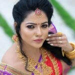 Chitra Instagram - MUA @lavanyaeuginebridalmakeup Saree by @swathisonline Blouse by #savinidii Jwell by @new_ideas_fashions