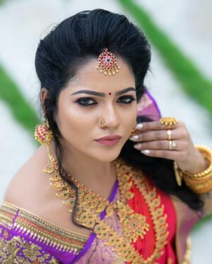 Chitra Instagram - MUA @lavanyaeuginebridalmakeup 
Saree by @swathisonline 
Blouse by #savinidii 
Jwell by @new_ideas_fashions