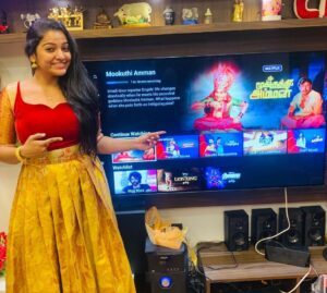 Chitra Instagram - Hello guys! This year Diwali was great for me! Especially Mookuthi Amman was a good treat for all😎 well explanied about our blind belief. It was a Eyeopening for all. Lady superstar was stunning. Please do watch and enjoy .🌺
#Nayanthara 's aura in #mookuthiamman is truly amazing. 
She looks like a true Goddess. ✨
@irjbalaji 
@disneyplushotstarvip made my Diwali truly entertaining