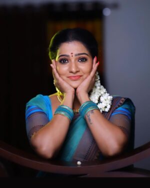 Chitra Instagram - “With the new day comes new strength and new thoughts.”😍🥰😍
Saree by @yaalaboutique 
Blouse by @as_ladies_stitch