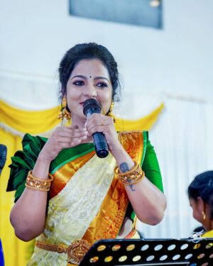 Chitra Instagram - Event tym @ erode 

Pro and Photography @solamedia_starz
Saree @valarweddingsarees 
Blouse @zaraglamzfit 
MUA @makeupartistkalai