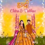 Chitra Shukla Instagram - 💛#halditime #vcwedding @chitrashuklaofficial @realsupercop Beautiful art @pv_artgallery Indore, India