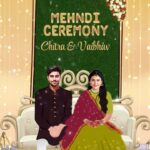 Chitra Shukla Instagram - And it begin's #mehandi #vcwedding #vaibhavupadhyay #chitrashukla Beautiful design by @pv_artgallery