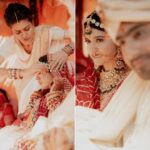 Chitra Shukla Instagram - VAIBHAV&CHITRA Payr sucha ho toh sab possible hai❤ Triyuginarayan is a well known hindu pilgrimage located in the Rudraprayag district of Uttrakhand. When Chitra and Vaibhav decided to get married at triyuginarayan we were like is it possible? They said it is possible and here they are. When you dream of marrying at the place where Shiva and Parvati got married and you are marrying in reality emotional moments. It was a Pure Bliss... Shot on: @canonindia_official #intimatewedding #destinationwedding #couple #bride #weddingsutra #weddingwire #northindianwedding Triyuginarayan Temple