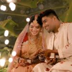 Chitra Shukla Instagram - Engagement day 💍 💍 #monday #4thdecember2023 #vcwedding #vaibhavupadhyay #chitrashukla #vc #chitrashuklaupadhyay #vaichi #vaibhavchitra #wedding Indore, India
