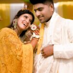 Chitra Shukla Instagram - 💛 Vaibhav Chitra ki haldi 💛 Our #haldiceremony #vcwedding #chitrashukla #vaibhavupadhyay #vc @realsupercop @chitrashuklaofficial India